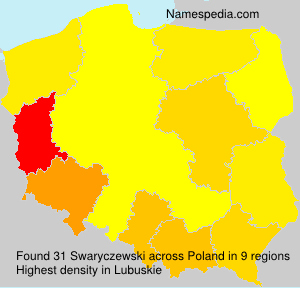 Surname Swaryczewski in Poland Surname Swaryczewski in Poland