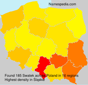Surname Swatek in Poland Surname Swatek in Poland