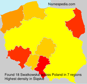 Surname Swatkowska in Poland Surname Swatkowska in Poland