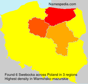 Surname Swebocka in Poland Surname Swebocka in Poland