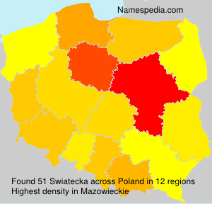 Surname Swiatecka in Poland Surname Swiatecka in Poland
