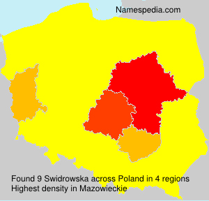 Surname Swidrowska in Poland Surname Swidrowska in Poland