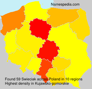 Surname Swieciak in Poland