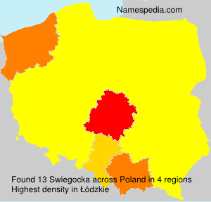 Surname Swiegocka in Poland Surname Swiegocka in Poland