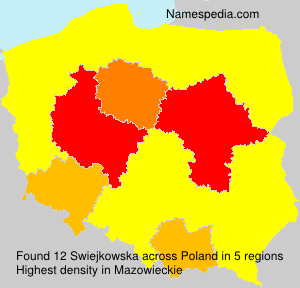 Surname Swiejkowska in Poland Surname Swiejkowska in Poland