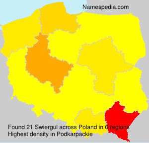 Surname Swiergul in Poland Surname Swiergul in Poland