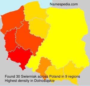 Surname Swierniak in Poland Surname Swierniak in Poland