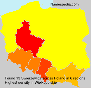 Surname Swierzewicz in Poland Surname Swierzewicz in Poland