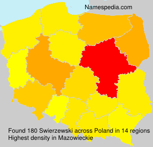 Surname Swierzewski in Poland Surname Swierzewski in Poland