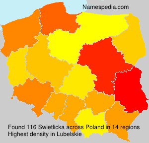 Surname Swietlicka in Poland Surname Swietlicka in Poland