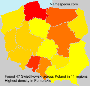 Surname Swietlikowski in Poland Surname Swietlikowski in Poland