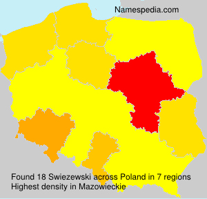 Surname Swiezewski in Poland Surname Swiezewski in Poland