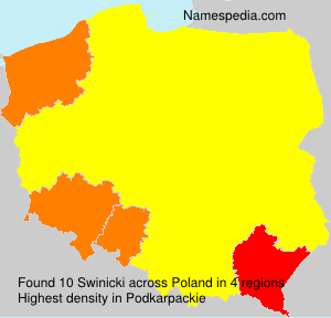 Surname Swinicki in Poland Surname Swinicki in Poland