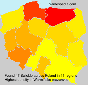 Surname Swioklo in Poland Surname Swioklo in Poland