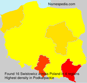 Surname Swistowicz in Poland Surname Swistowicz in Poland