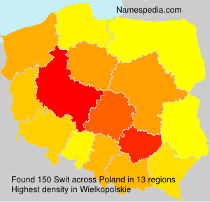 Surname Swit in Poland Surname Swit in Poland