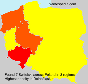 Surname Switelski in Poland Surname Switelski in Poland
