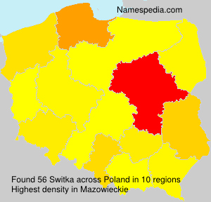 Surname Switka in Poland Surname Switka in Poland