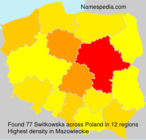 Surname Switkowska in Poland Surname Switkowska in Poland