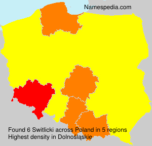 Surname Switlicki in Poland Surname Switlicki in Poland