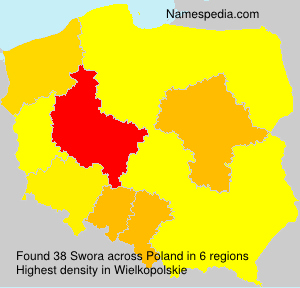 Surname Swora in Poland Surname Swora in Poland