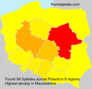Surname Sybilska in Poland Surname Sybilska in Poland