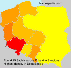 Surname Sychla in Poland Surname Sychla in Poland