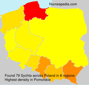 Surname Sychta in Poland Surname Sychta in Poland