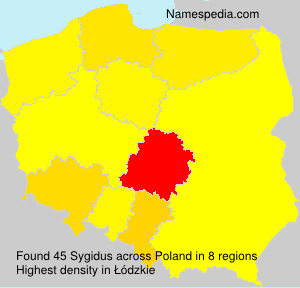 Surname Sygidus in Poland Surname Sygidus in Poland