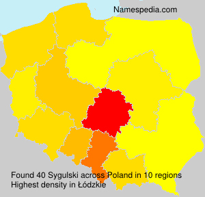 Surname Sygulski in Poland Surname Sygulski in Poland
