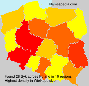 Surname Syk in Poland Surname Syk in Poland