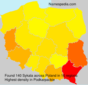 Surname Sykala in Poland Surname Sykala in Poland