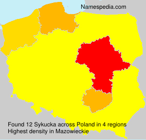 Surname Sykucka in Poland