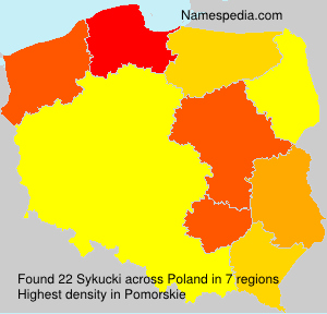 Surname Sykucki in Poland