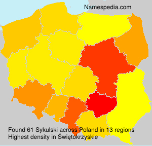Surname Sykulski in Poland Surname Sykulski in Poland