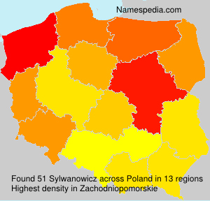 Surname Sylwanowicz in Poland Surname Sylwanowicz in Poland