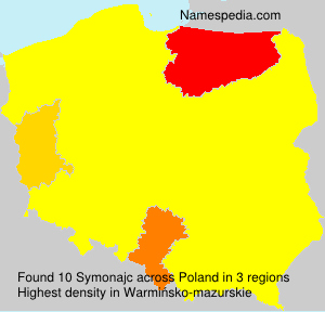 Surname Symonajc in Poland Surname Symonajc in Poland