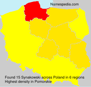 Surname Synakowski in Poland Surname Synakowski in Poland