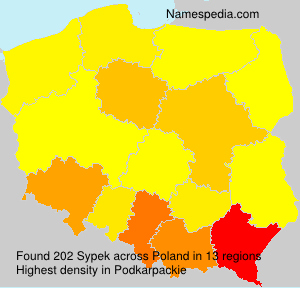 Surname Sypek in Poland Surname Sypek in Poland