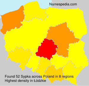 Surname Sypka in Poland Surname Sypka in Poland