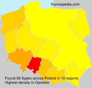 Surname Sypko in Poland Surname Sypko in Poland