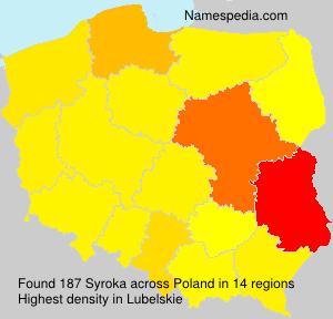 Surname Syroka in Poland Surname Syroka in Poland