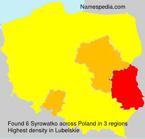 Surname Syrowatko in Poland Surname Syrowatko in Poland