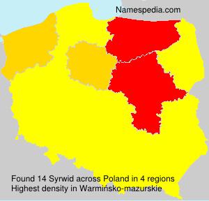 Surname Syrwid in Poland Surname Syrwid in Poland