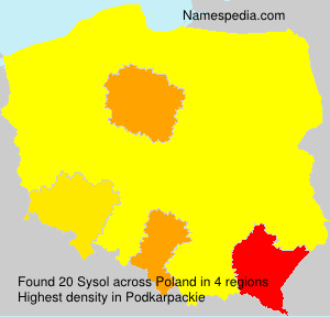 Surname Sysol in Poland Surname Sysol in Poland