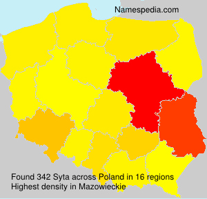 Surname Syta in Poland Surname Syta in Poland