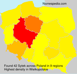 Surname Sytek in Poland Surname Sytek in Poland