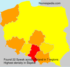 Surname Sywak in Poland Surname Sywak in Poland