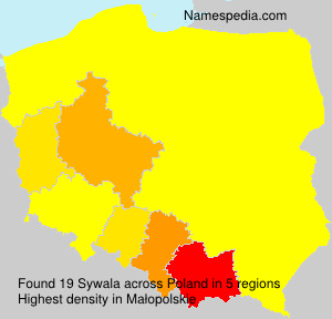 Surname Sywala in Poland Surname Sywala in Poland
