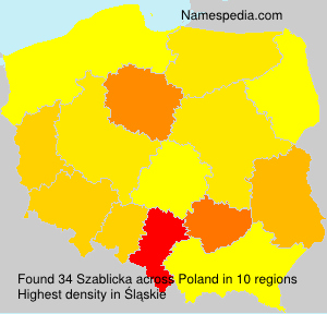 Surname Szablicka in Poland Surname Szablicka in Poland